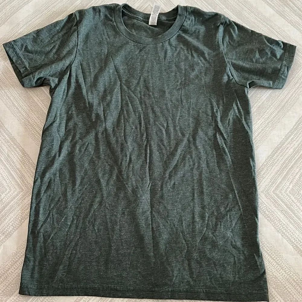 Canvas (Bella Canvas) Boys Heather Green Crewneck T-Shirt